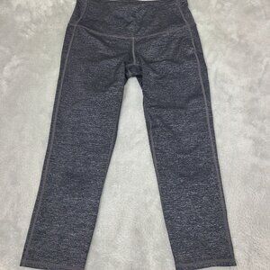 Athleta black space dye crop leggings‎ Size XS